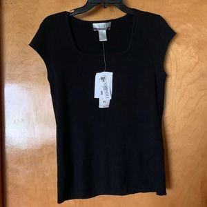 NWT Nine and company ribbed cap sleeve top